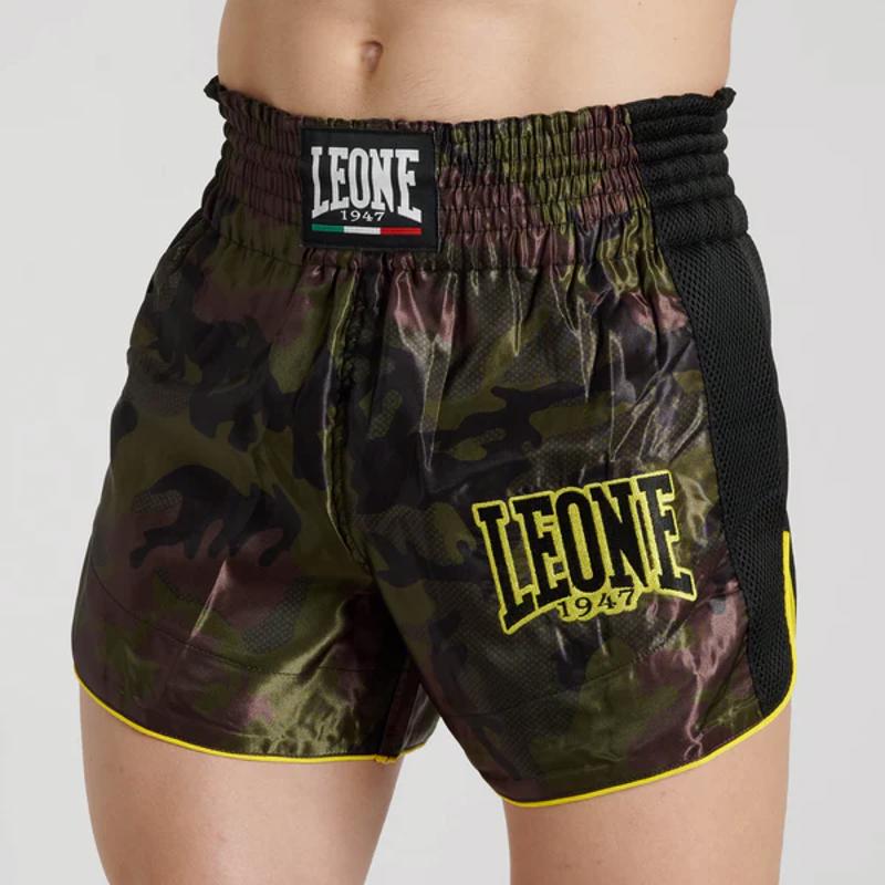 Leone CAMO thai/kick FIGHT SHORTS -GREEN